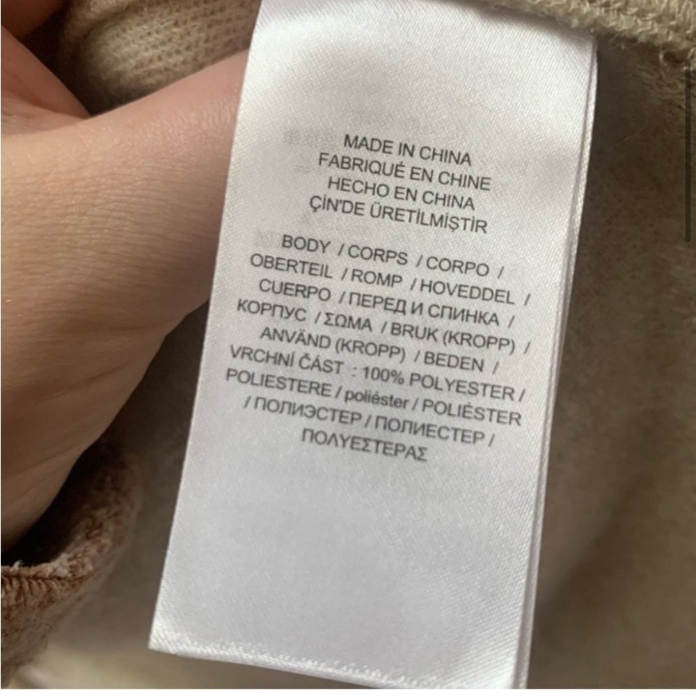 Polo Ralph Lauren Oversized Sherpa Fleece Button Up Shacket Jacket M - Picture 9 of 14
